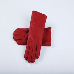 Klassieke kwaliteit helder leren dames leren handschoenen Wollen dameshandschoenen 100% gegarandeerde kwaliteit 255w