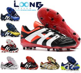 Botas de fútbol de calidad clásica Copa Mundial.1 Icono FG Lithe Soccer Cheats Entrenadores para hombres Soft Footh White Gold Black Football zapatos 39-45