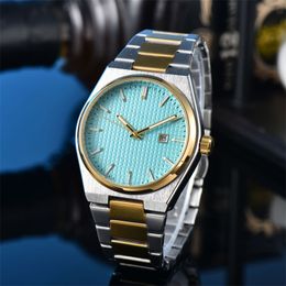 Reloj clásico con movimiento de cuarzo para hombres y mujeres, resistente al agua, prx montre de luxe, relojes de lujo de acero inoxidable de 40 mm, moda de alta calidad, simple xb016