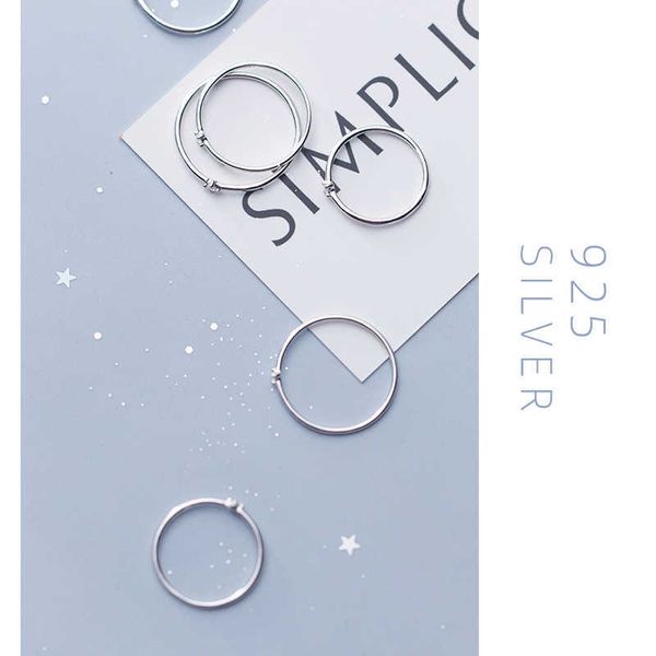 Classique Radiant Zircon empilable Slim Ring pour les femmes Mode 925 Sterling Silver Simple Fine Jewelry 210707