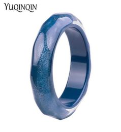 Brazaletes de brazalete de resina clásica para mujeres nuevas moda colorida azul de acrílico ancho ancho hembra joya de fiesta de encanto simple q9835568