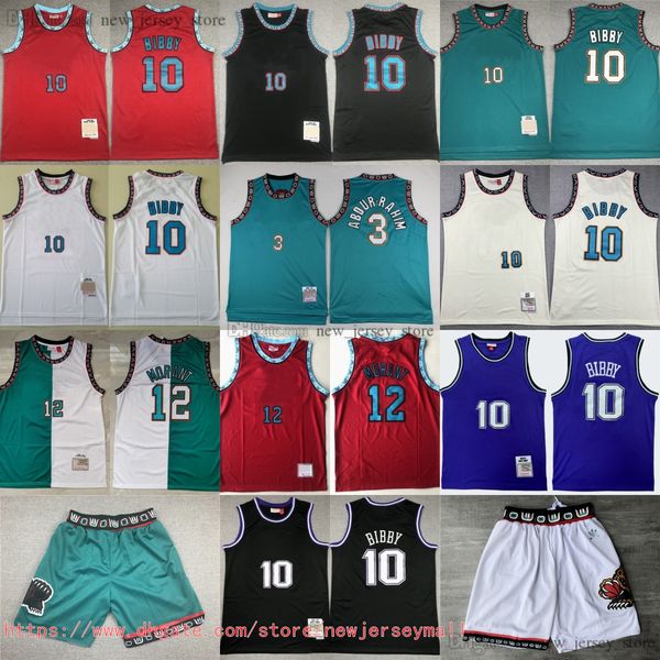 Classic Retro 1996-97 Basketball 3 Shareefabdurrahim Jersey Throwback Classic 1998-99 Vintage 10 Mikebibby Jersey Short 12 Jamorant Breathable Sports Shirts