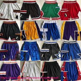 Pantalones cortos de baloncesto retro clásicos con bolsillo auténtico puntada de puntada retro bolsas retro