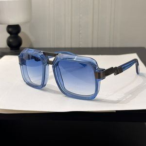 Lunettes de soleil classiques rétro pour hommes, design de mode, lunettes de luxe, marque de styliste, monture miroir, haute qualité, style d'affaires simple, CAZA 669, taille 62-15-140