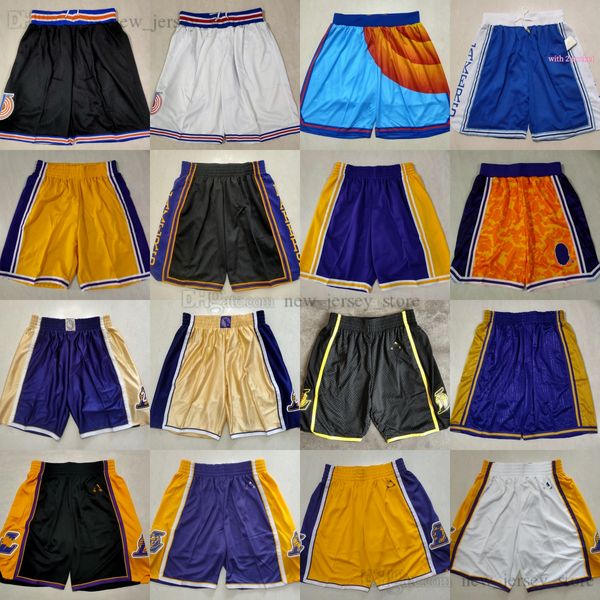 Short de basket-ball en maille rétro classique pour homme, film respirant, pantalon de plage, pantalon de survêtement, noir, blanc, jaune, violet