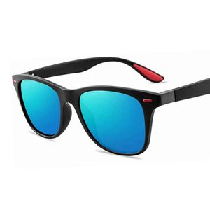 Klassieke retro gepolariseerde zonnebril voor vrouwen mannen Nieuwe mode vierkante stijl UV400 Bescherming Rijglazen
