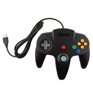 Para N64 Classic Retro USB Juego Controlador con cable Gamepad Windows PC Mac Computadora portátil Mango largo Gamecube 64 Estilo