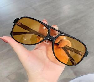 Klassieke Retro Vintage Aviation Pilot Sunglasses Women Men Big grote Oversized Frame Designer Shades 70s Sun Glasses8706448