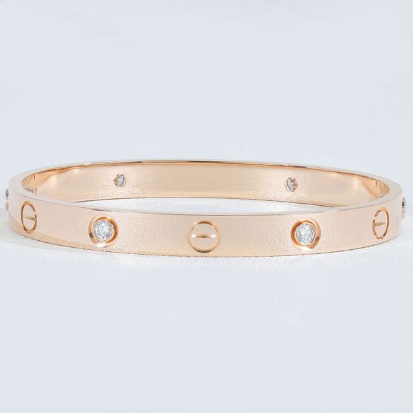 Bracelet classique rond en diamants naturels taille brillant, en or pur AU750, Bracelet d'amour, à la mode, bijoux brillants pour Couple