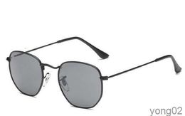 Классические круглые солнцезащитные очки Ray Бренд-дизайнер Uv400 Очки Металлическая золотая оправа Солнцезащитные очки Мужчины Женщины Зеркальные солнцезащитные очки Стеклянные линзы с коробкой 1612ns