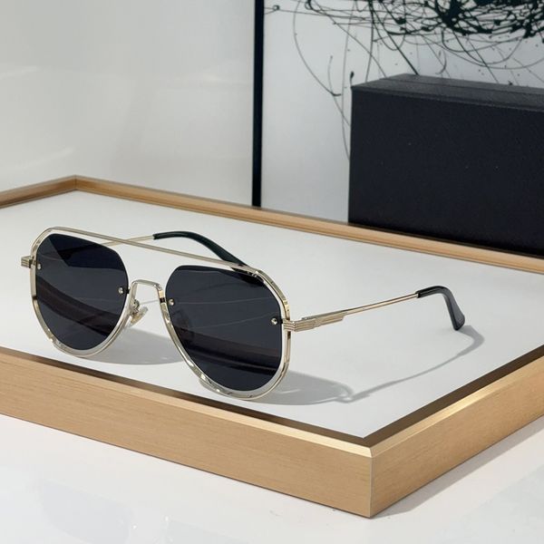 Classic Round Tom Brand Ford Designer SPR85 Eyewear Metal Black Frame Sun Glasses Mens Womens Sunglasses Polaroid Lens with Box