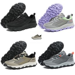 Chaussures de course classiques Softs Femmes Men confort Black Grey Beige Green Purple Mens Trainers Sport Sneakers Taille 39-44 CO 47 S