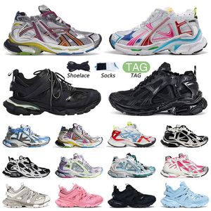 Luxe designer schoenen Track Lopers 7.0 7.5 LED 3.0 Zwart Wit Multicolor Transmit Des Chaussures Mens Trainers Leer Nylon Gedrukte tennisschoenen Big Size Sneakers