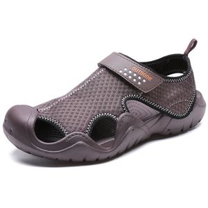 Klassieke zandstrand platte schoenen sport sandalen heren damesschakelaars ademende en lichtgewicht slippers zachte bodem