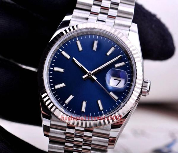 Série classique BP Factory Mens Watch Blue Dial 36 mm 41mm 126334 126234 ACIER INOXEUX ETA 2813 Mouvement Automatique Case Thin Watch9207166