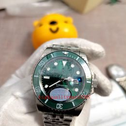 Klassieke serie U1 herenhorloges Sapphire Glass 40mm groene wijzerplaat 116610LV 116610 roestvrijstalen armband ETA 2813 Beweging Automatische jongenshorloges