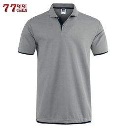 Classique à manches courtes T-shirt hommes été décontracté solide T-Shirt respirant luxe coton T-shirt maillots Golf Tennis hommes Camisa hauts