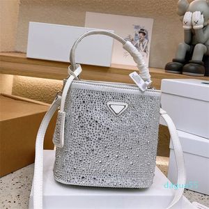 Klassieke tekenstrass ontwerper crossbody tas mode kristal dames schoudertas handtas dame lederen draagtas