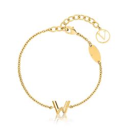 Bracelet Classic Simple Gold Lettre Bracelet pour femmes Bracelets élégants Fashion Élégants