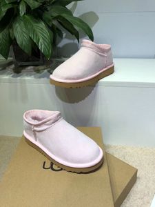 Bottes de neige classiques designer mini pantoufles châtaignes bottes thermiques d'intérieur bottes d'hiver