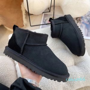 Klassieke Snowboots Dames Australische Mode Slippers Super Mini Platform Winter Suede Wol Dames Warm Bont Enkel