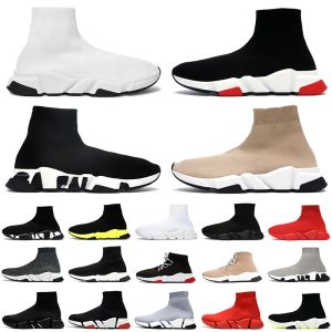 Klassieke sokken schoenen ontwerper dames heren snelheid 2.0 1.0 trainer zwart witte runner sneakers veterschoenen luxe sok schoen laarsjes trainers