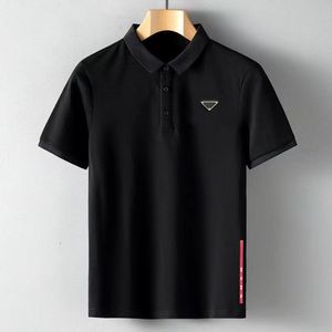 Polo de couleur unie classique, t-shirt pour hommes décontracté, lettre de mode pour hommes de mode, chemise d'affaires décontractée