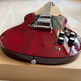 Guitare électrique classique Sparkling SG, niveau professionnel, beau son, livraison rapide.