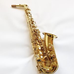 Classic ST110 Altsaxofoon Gelakt Goud Messing Eb Professionele Sax alt met mondstukaccessoire