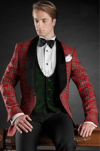 Style Classique Un Bouton Marié Smokings Châle Revers Garçons D'honneur Meilleur Homme Blazer Costumes De Mariage Pour Hommes (Veste + Pantalon + Gilet + Cravate) H: 695