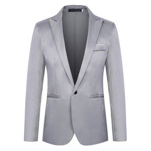 Abrigo de traje clásico Tipo clásico Blazer formal de manga larga Chaqueta de traje con solapa con un solo botón 220801