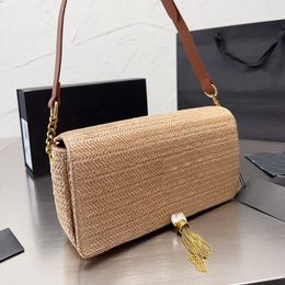 Klassiek Summer Cool Brand Bag Luxe en modieuze bamboe strand geweven portemonnee feest geschenk afgestudeerd dames- en herenmekerd