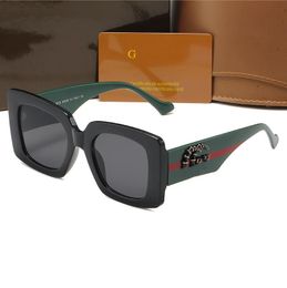 Klassieke zonnebrillen voor dames dubbele g merk luxe heren zonnebril UV400 Men mode -geleidelijke gradiënt metalen scharnier look opgeruimd in winderig januari