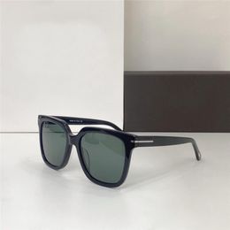 Lunettes de soleil classiques T pour hommes et femmes, monture carrée en acétate d'ambre, lentille verte, simples, généreuses, polyvalentes, polarisées, ligh297G