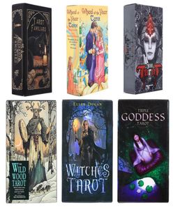 Classic Tarots Witch Rider Smith Waite Shadowscapes Wild Tarot Deck Board Game Cartes avec coloré Box Version anglaise Gift7112594