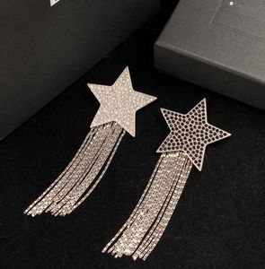 Klassieke Kwastje Ketting Broche Corsage Diamant Overdrijven Grote Ster Broches Pin Designer Pak Revers Breastpin voor Mannen Vrouwen Wedding Party Sieraden