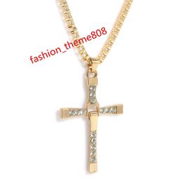 Classic The Fast and the Furious Cross Cross Necklace Christian gelovigen Gift sieraden Vrouwen en mannen ketting