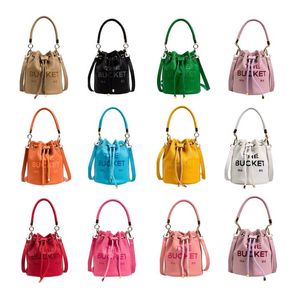 Classic de marc BUCKET bag Womens mannen handtas originele Luxe tote Trekkoord schouder hot fashion Designer emmers M008