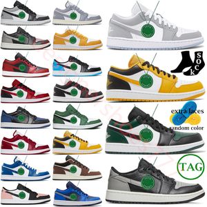 Classic Top Lows 1 1S Basketball Shoes Mens Sport Wolf Gray UNC Fragment Gym Red Game Royal Bred White Paris Panda Pine Green Women Sports