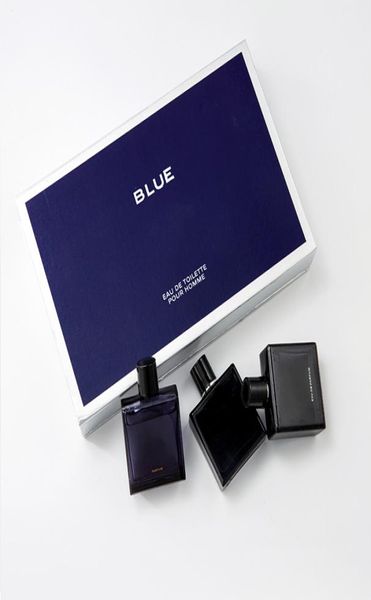 Clásico top sell Blue perfume 3piece set para hombres 30 ml por botella edt colonia con larga duración buen olor edp alta fragancia5992665