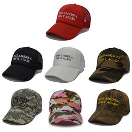 Klassieke Trump Hat 2024 U.S Presidentiële verkiezing CAP Party Hoeden Maken AMERIKA GROOTTE MESH MESH Cotton Sports Caps