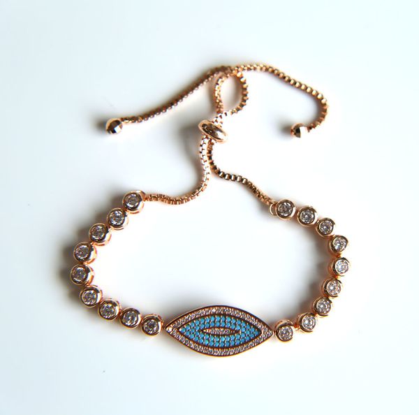 Pulsera clásica turca contra el mal de ojo, brazalete pavé brillante cz, cadena de bolas de tenis, bisel de relleno, tamaño de cristal, ajuste, regalo de la suerte para chica a la moda