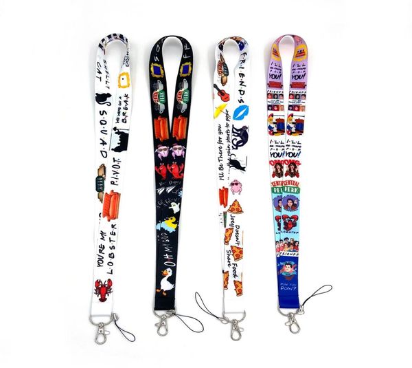 Serie de televisión clásica Amigos Lanyard para Keys Teléfono de teléfono móvil ID de identificación de insignias Rope Diy Accesorios de llavero5692866