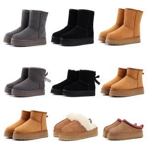 Fur Winter Botties Casual Chores High Quality Men Fluffy Boots Boots Boots Slipper Ultra Mini Boot Ankle Tazz Ug Boot Tasman Luxury Shoe Kid Outdoors Plateforme Femme Designer