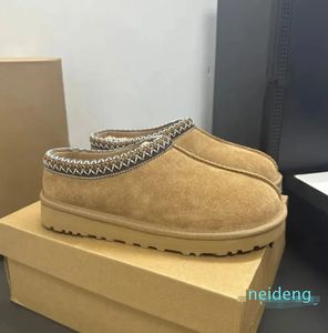 Klassieke Ultra Mini Laarzen Snowboot Platform Dames Heren Bont Schapenvacht Kastanje Zand Mosterdzaad Beige Drijfhout Australische Winter