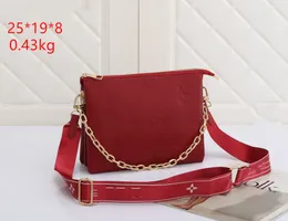 Klassieke stedelijke eenvoudige trendketen Crossbody Schoudertas Grote capaciteit Multifunctioneel famaous merk Women's Bags Envelop -pakket Hoge kwaliteit