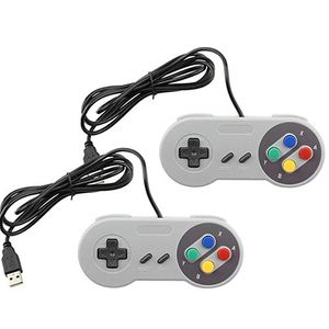 Controladores USB Classic Controladores de PC GamePad Joypad Reemplazo de joystick para Super Nintendo SFC para SNES NES Tablet Windows Mac DHL