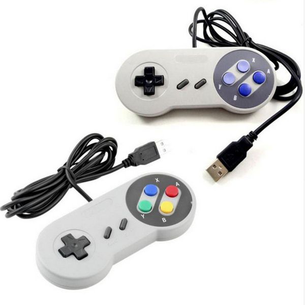 Controlador USB clásico Controladores de PC Gamepad Joypad Joystick Reemplazo para Super Nintendo SF para tabletas SNES NES LaWindows MAC