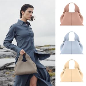 Bolso de diseñador Número Nueve Bolso de embrague de nube Monedero Monedero de cuero real Mini Tote Luxurys Pochette Bolsas Moda Hombro Maquillaje Crossbody Lady Incluso Bolso de mano rosa