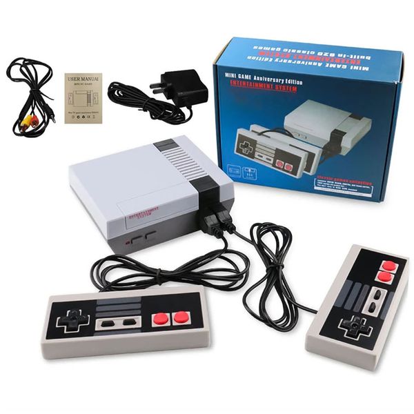 Console de jeu vidéo classique Mini TV Handheld 4Bit Retro Gaming Player Intégré 620 500 Jeux cadeaux pour NES Enfants Adultes avec boîtes de vente au détail
